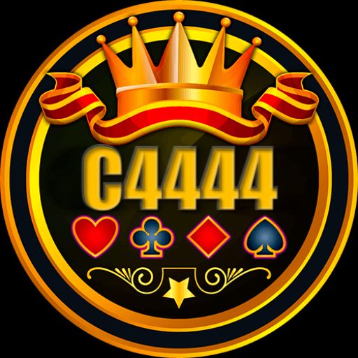 C4444 cartoon character winning jackpot in an online casino setting